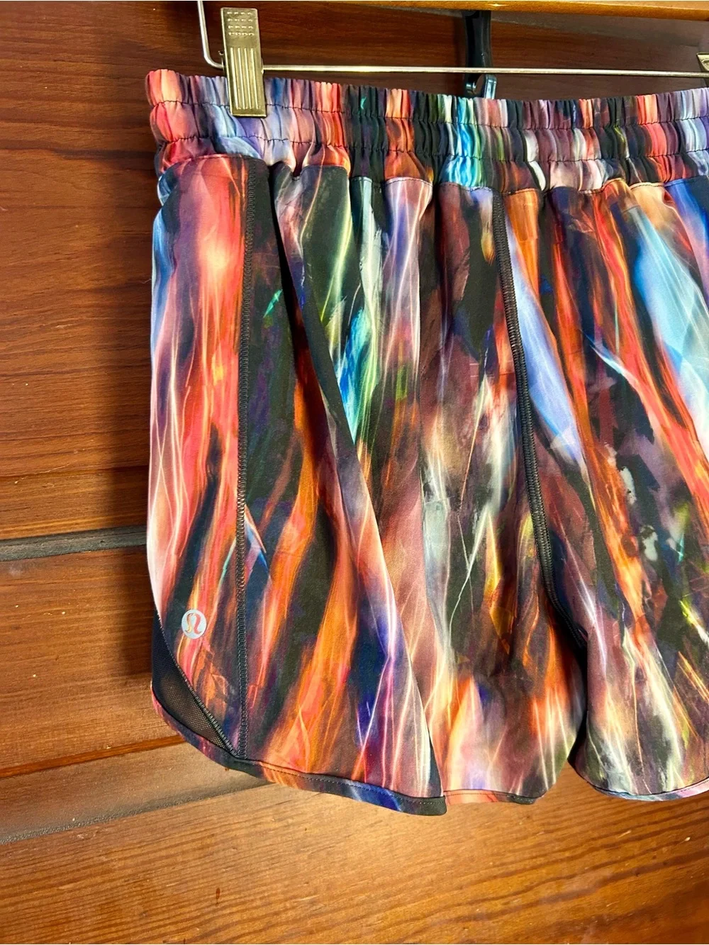 lululemon athletica Hotty Hot Short *High-Rise Long 4”in Chroma Fusion Multi